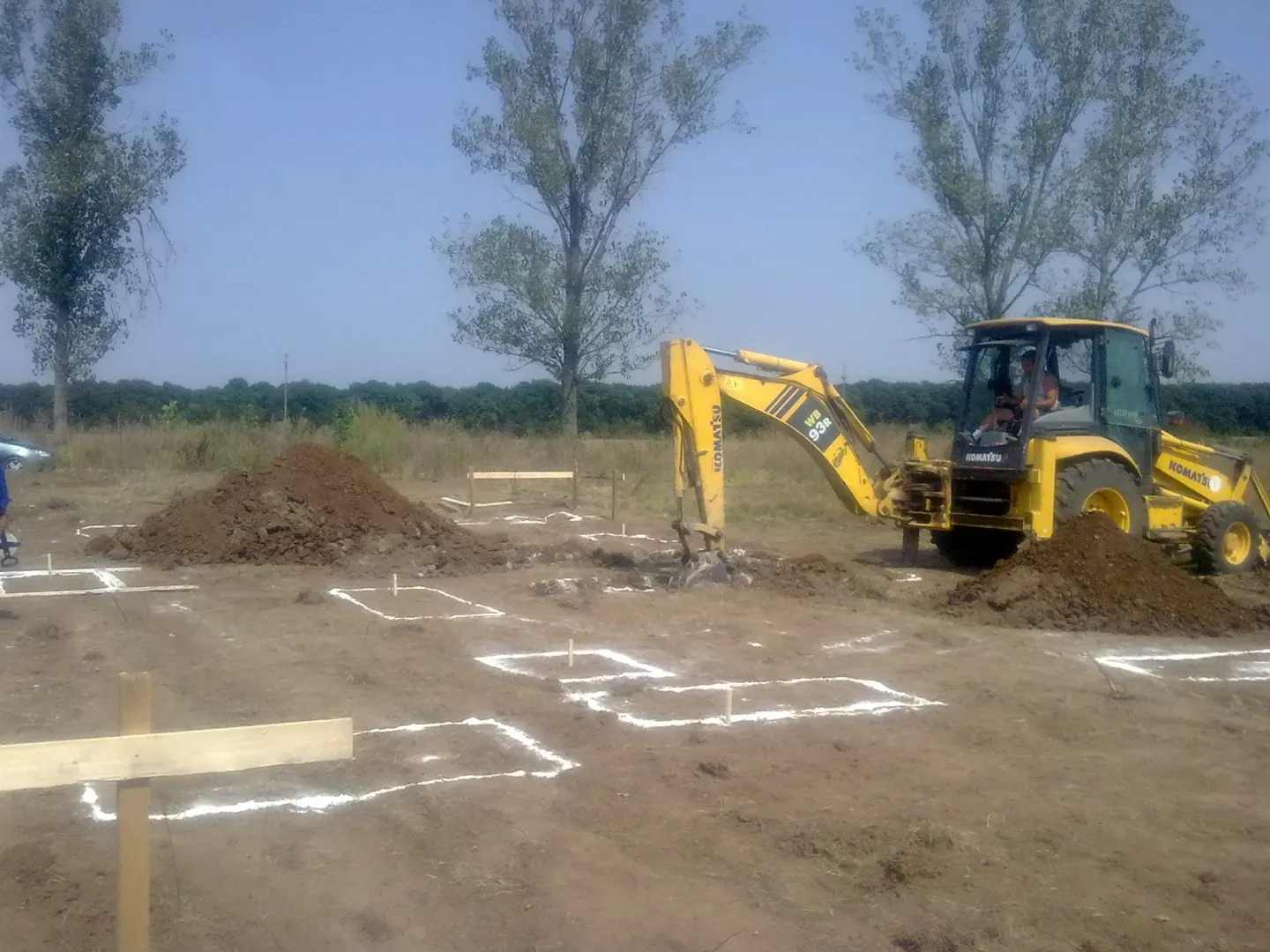 Casa Andrei, pregătirea terenului și a fundației