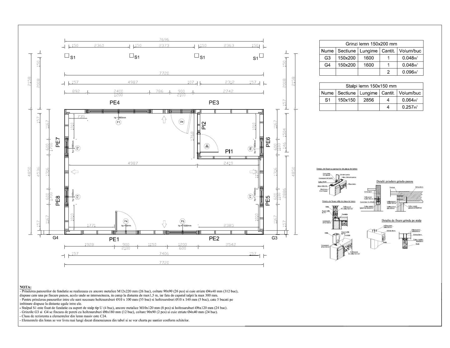 Casa Costi, Plan parter