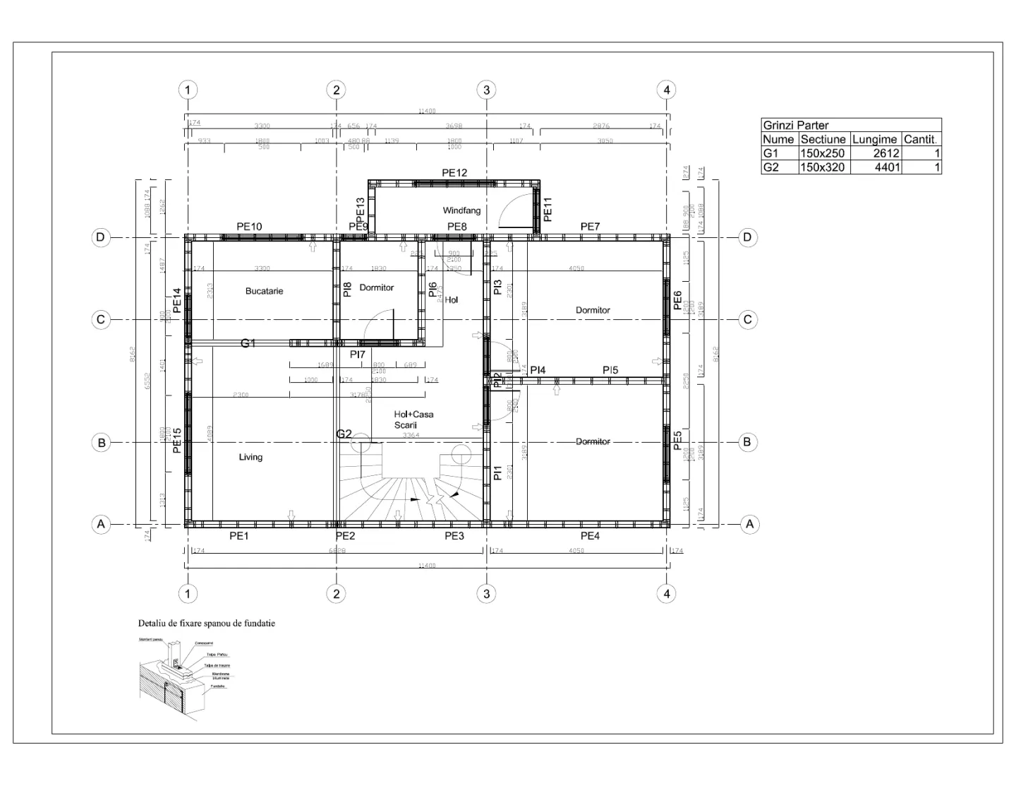 Casa Ionuț, Plan parter