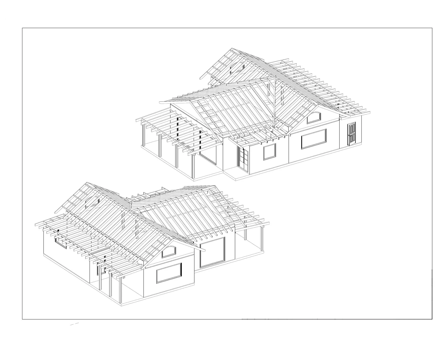 Casa Maria, Axonometrie