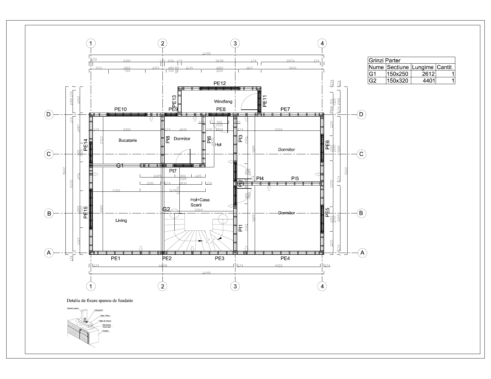 Casa Ionuț, Plan parter